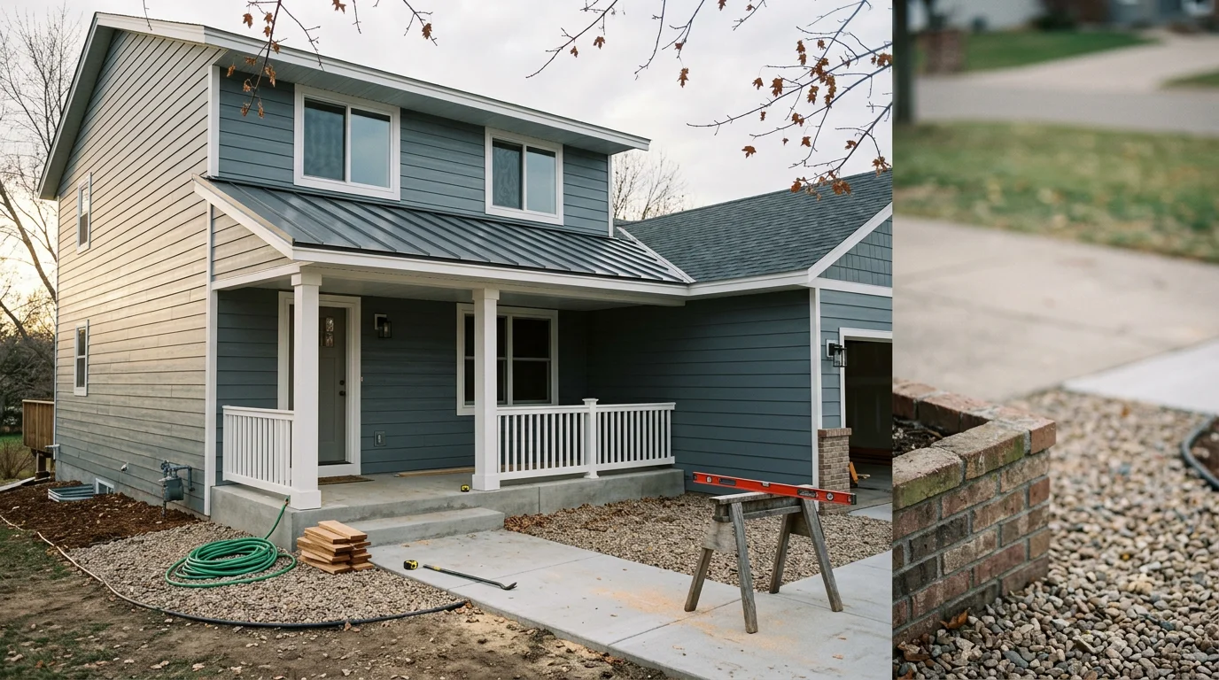 Atreas Contracting crew working on a residential remodel in the Twin Cities